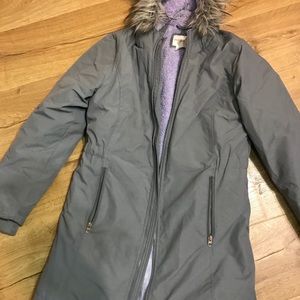 Cat & Jack grey longline parka